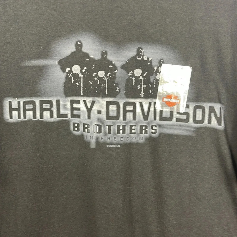 Harley Davidson Men’s T-Shirt, Brother Ride,2008 Sz- 2X - Picture 3 of 12